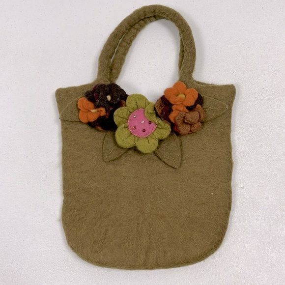 Tara 100% Wool Women’s Handbag Made in Nepal Italy - Picture 1 of 7